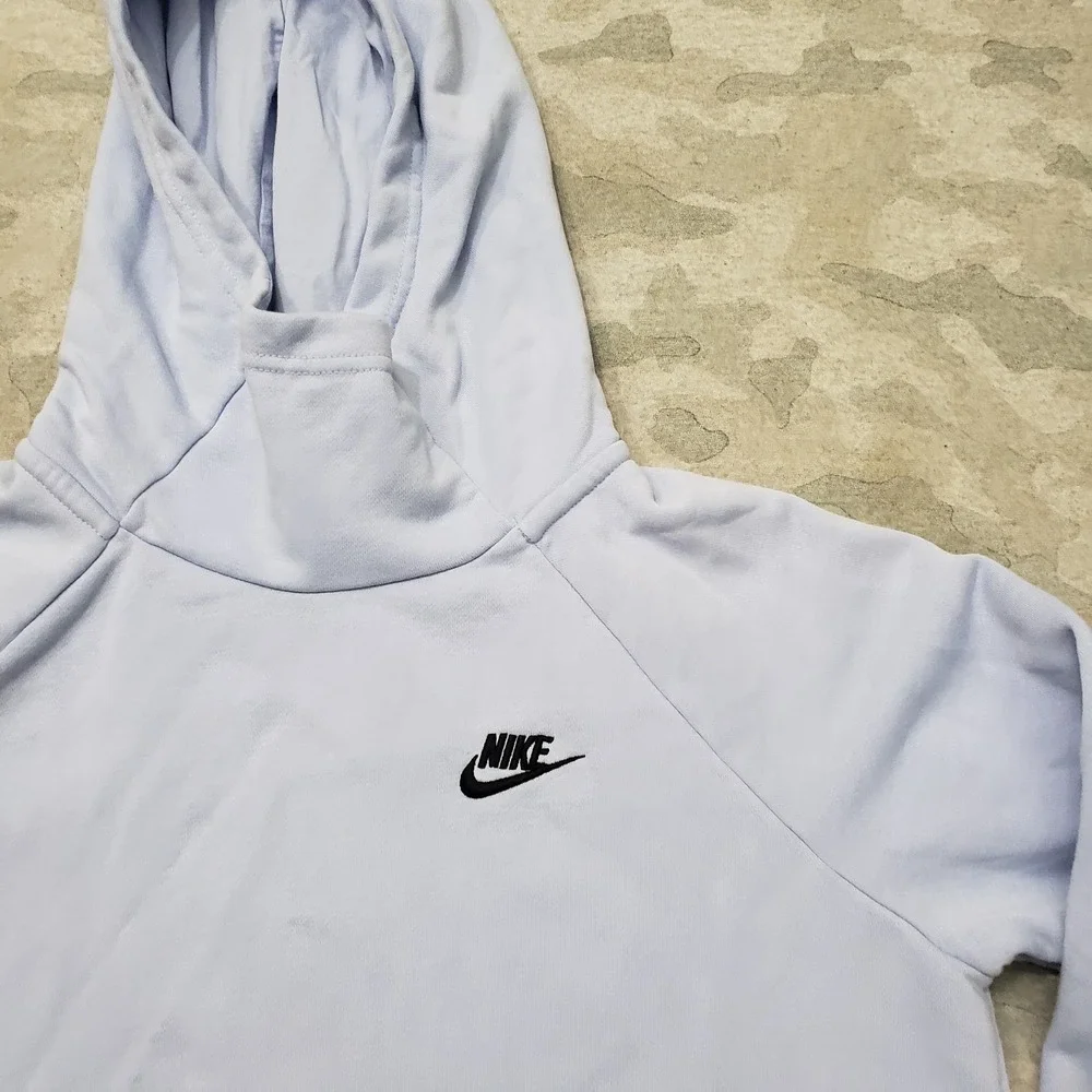 Nike Sweatshirt Womens Medium Blue Pullover Hoodie Gym Fitness